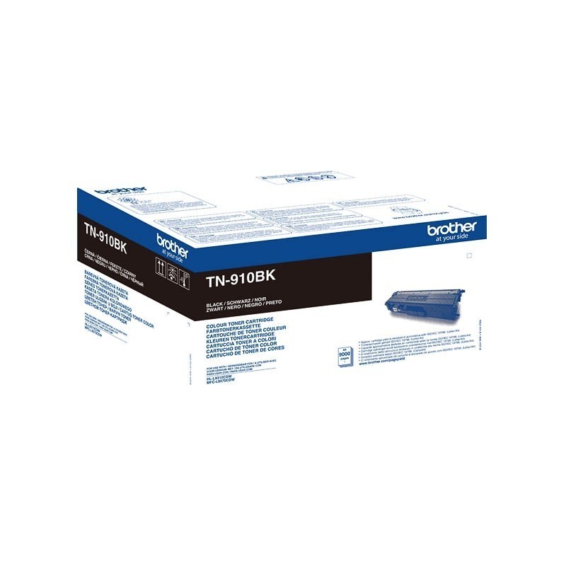 Toner noir Brother pour HL-L9310CDW/ 9310CDWT/ 9570CDW/ 9570CDWT ... (TN-910BK)