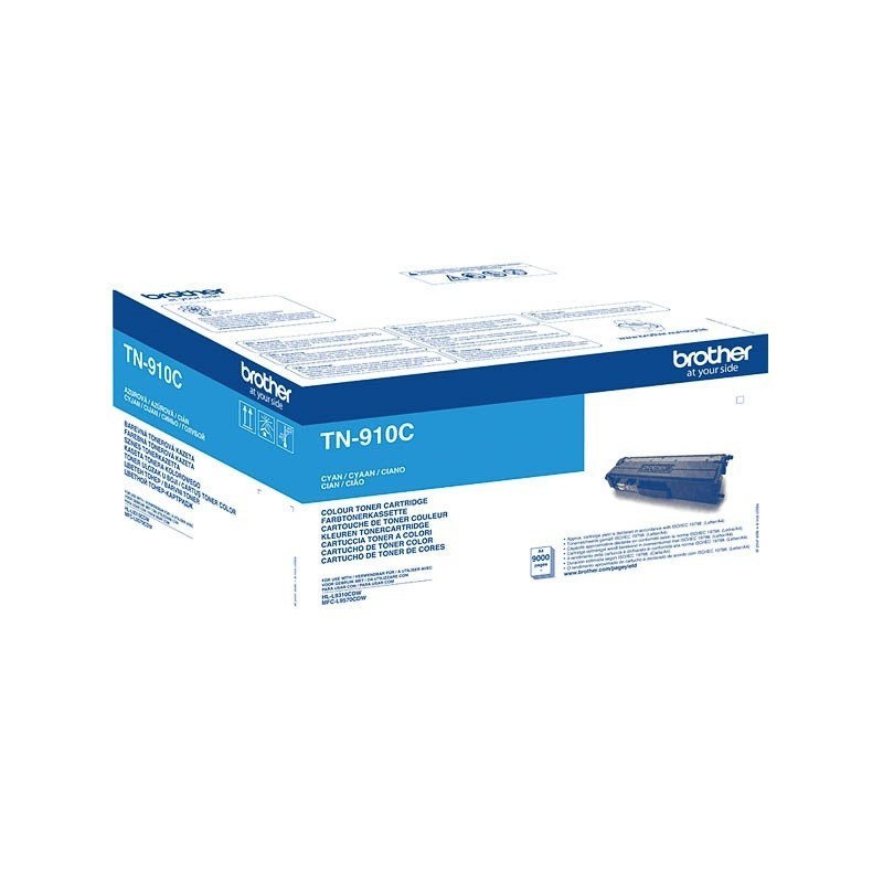 Toner cyan Brother pour HL-L9310CDW/ 9310CDWT/ 9570CDW/ 9570CDWT ... (TN-910C)