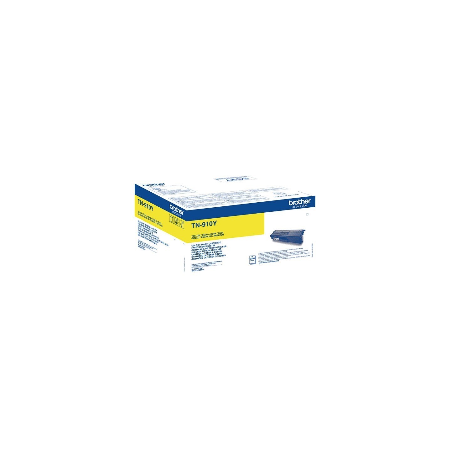 Toner jaune Brother pour HL-L9310CDW/ 9310CDWT/ 9570CDW/ 9570CDWT ... (TN-910Y)