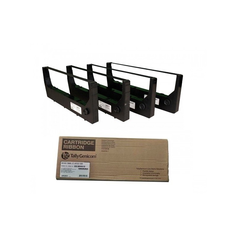 Pack de 4 Ruban nylon Noir TALLY pour 6605, 6610, 6615, ... (255670-401)