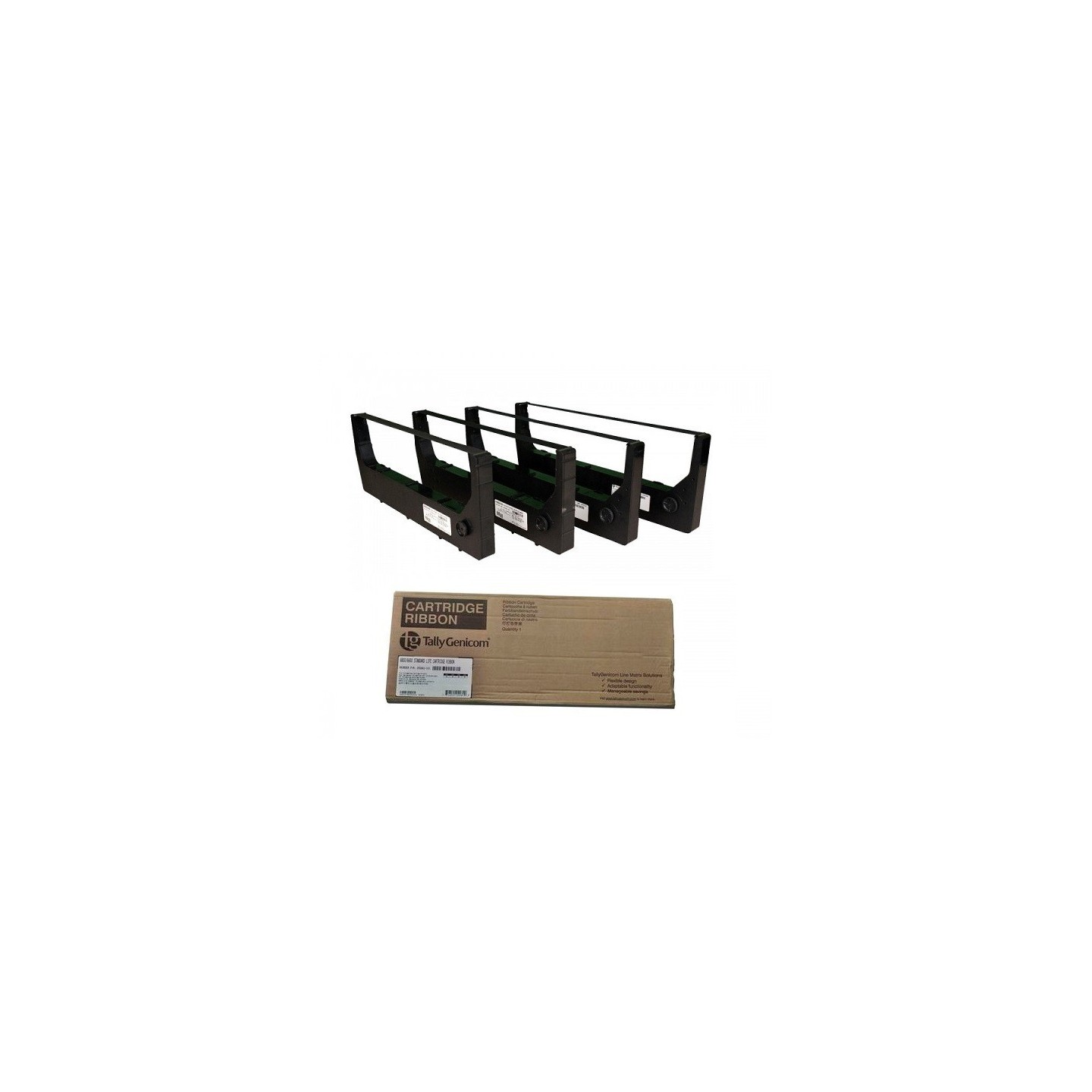 Pack de 4 Ruban nylon Noir TALLY pour 6605, 6610, 6615, ... (255670-401)