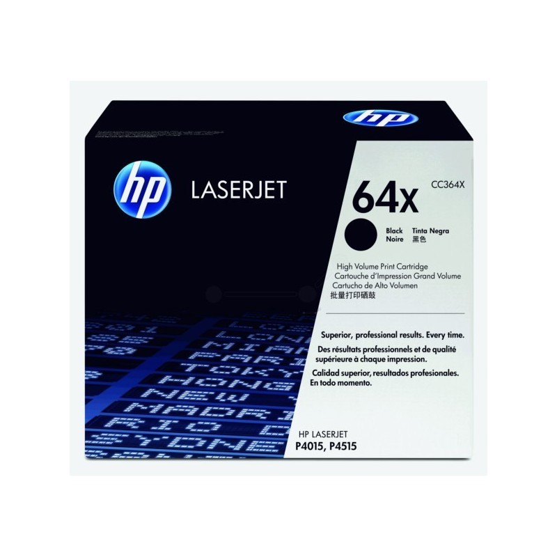 Toner noir haute capacité HP pour laserjet P4015 / P4515... (64X), Toner Express : achat en ligne de Toner noir haute capacité H