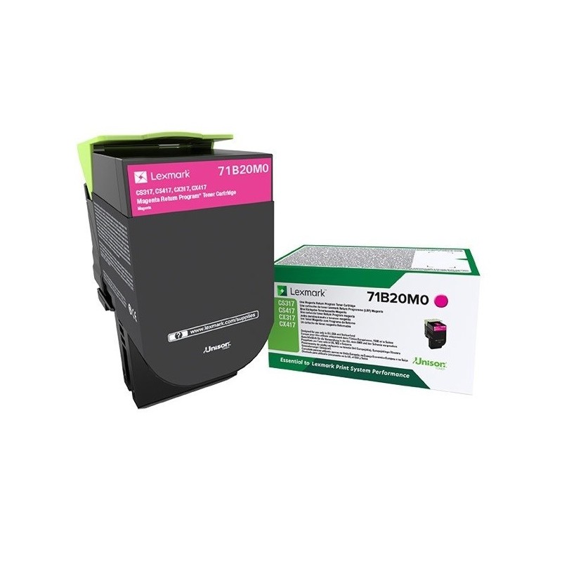 Toner Magenta Lexmark Return Program pour imprimante CS317dn/ Multifonction CX317dn