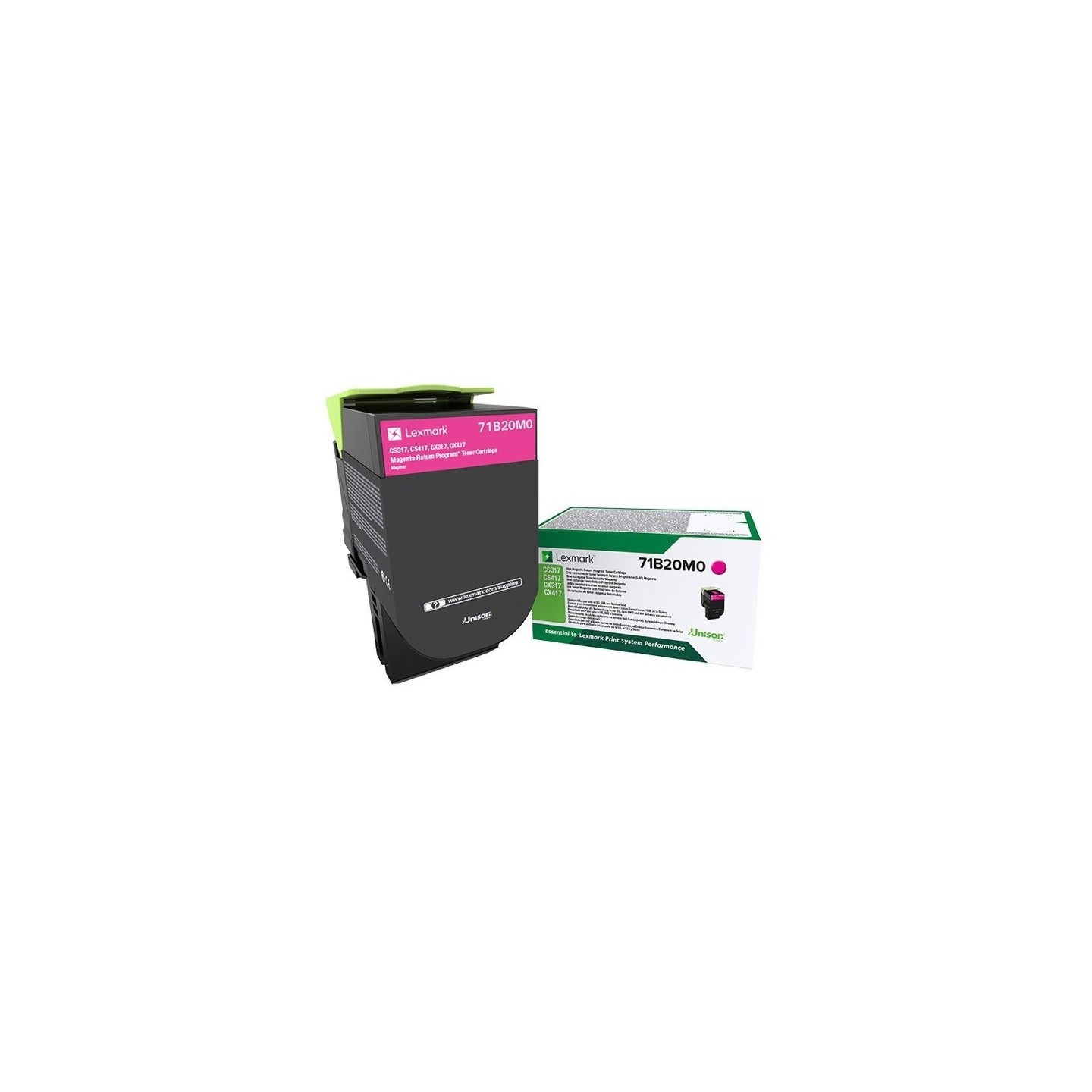 Toner Magenta Lexmark Return Program pour imprimante CS317dn/ Multifonction CX317dn