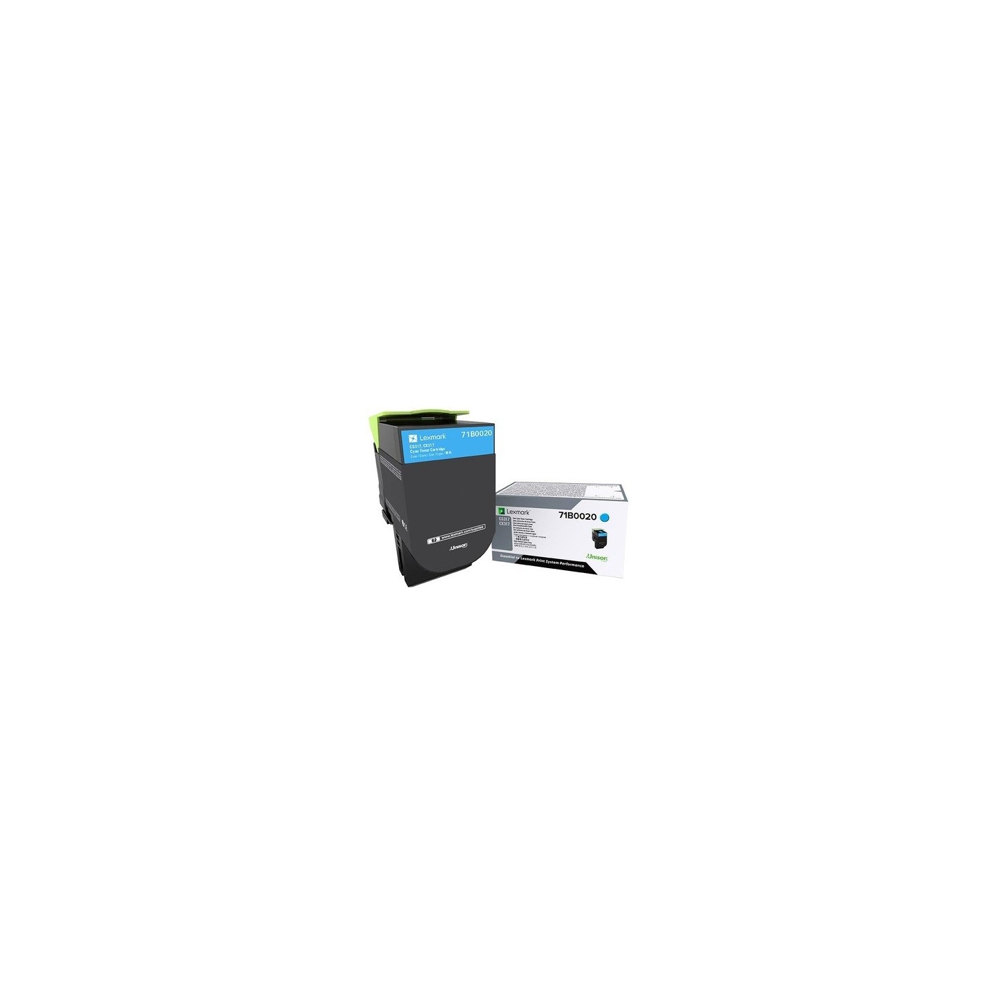 Toner Cyan Lexmark pour imprimante CS317dn/ Multifonction CX317dn