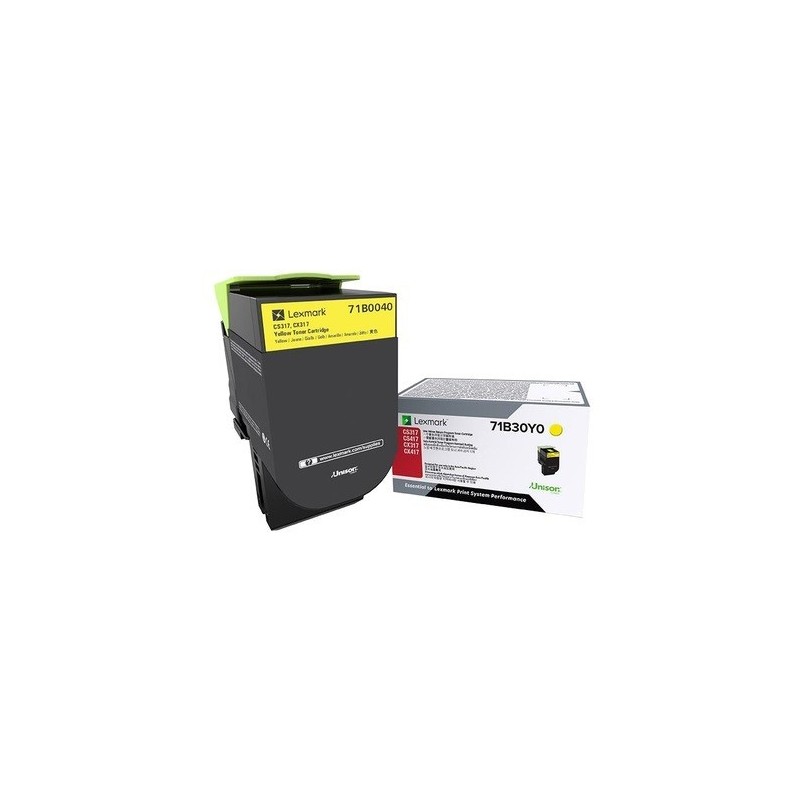 Toner Jaune Lexmark pour imprimante CS317dn/ Multifonction CX317dn