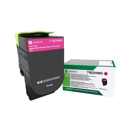 Toner Magenta, rendement élevé, LEXMARK Return Program pour imprimante CS417dn/ Multifonction CX417dn