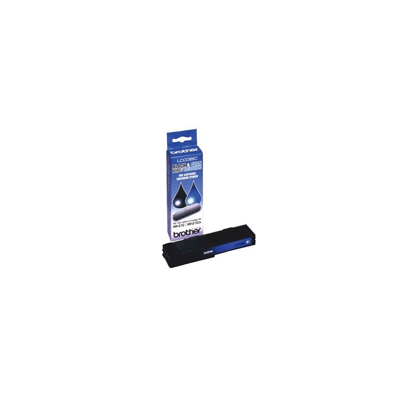 Cartouche d'encre Brother LC03BC Noire / Cyan, Toner Express : achat en ligne de Cartouche d'encre Brother LC03BC Noire / Cyan p
