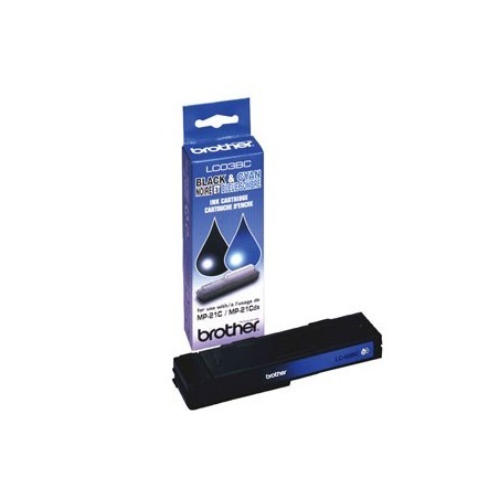 Cartouche d'encre Brother LC03BC Noire / Cyan, Toner Express : achat en ligne de Cartouche d'encre Brother LC03BC Noire / Cyan p