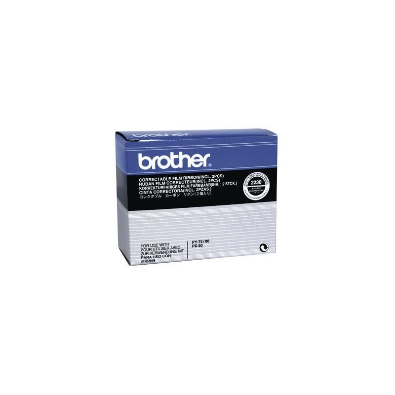 Ruban noir Brother Pack de 2 pour PX50