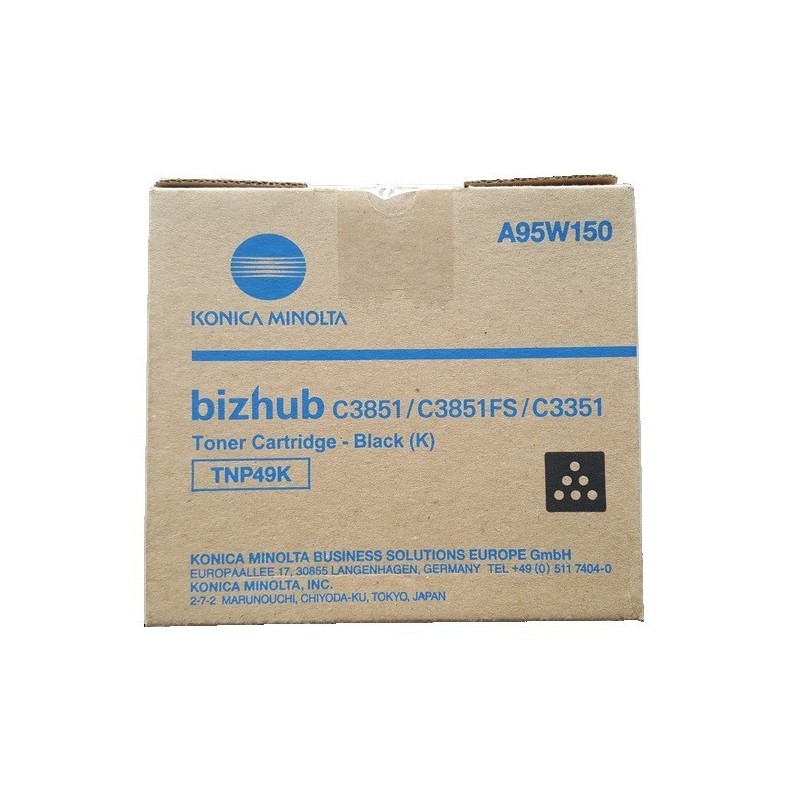 Toner noir Konica Minolta Bizhub C3351, C3851  (TNP49K)