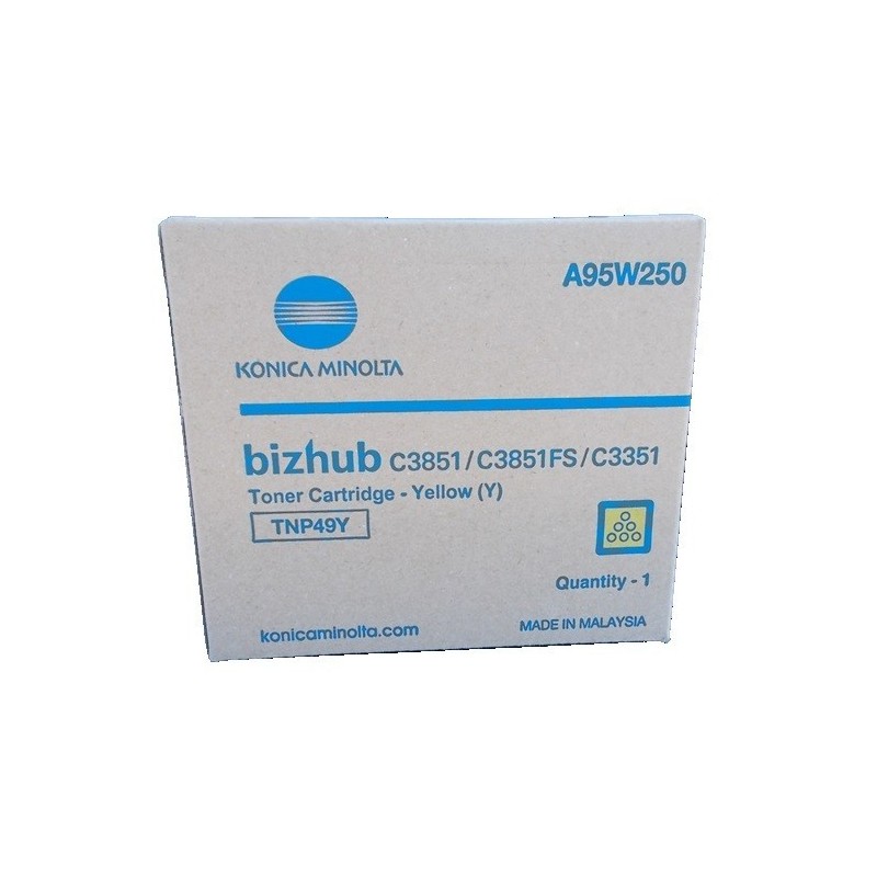 Toner Jaune Konica Minolta Bizhub C3351, C3851 (TNP49Y)