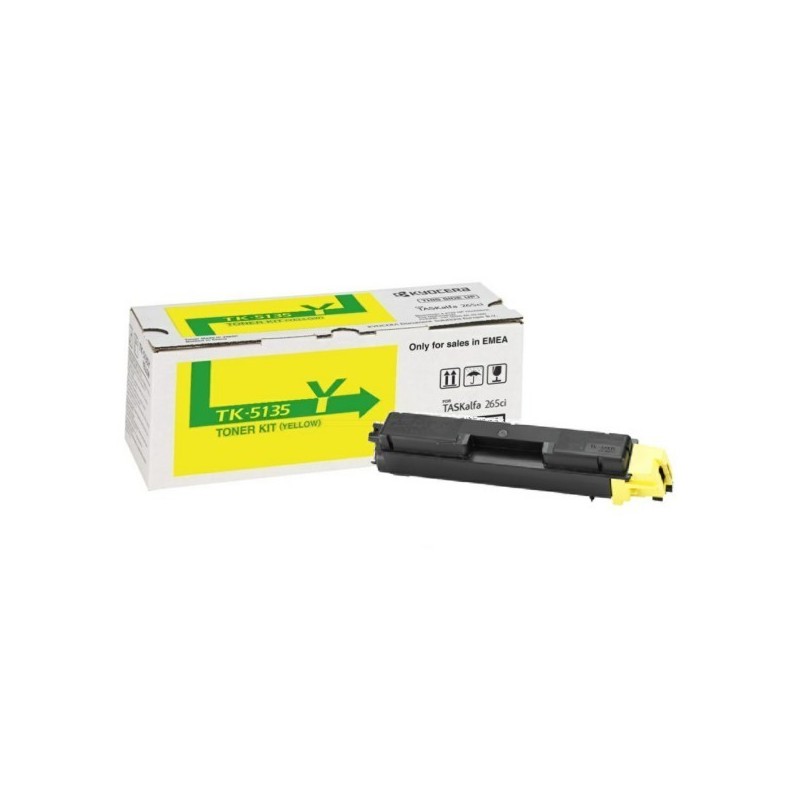 Toner jaune Kyocera Mita pour TaskAlfa 265ci/ 266ci (TK-5135Y)