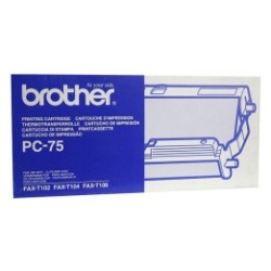 Ruban thermique Brother PC75 noir, Toner Express : achat en ligne de Ruban thermique Brother PC75 noir pour imprimante