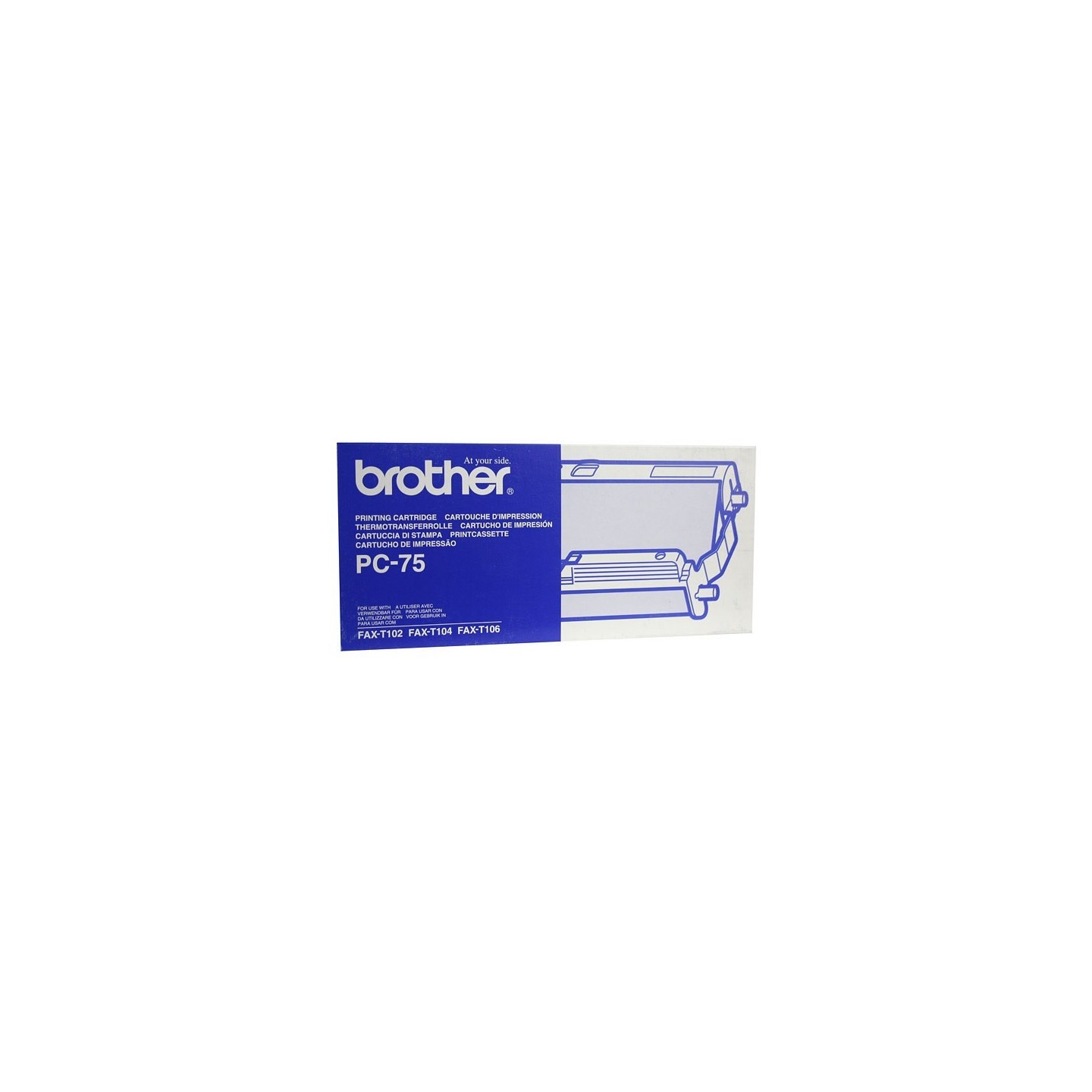 Ruban thermique Brother PC75 noir, Toner Express : achat en ligne de Ruban thermique Brother PC75 noir pour imprimante