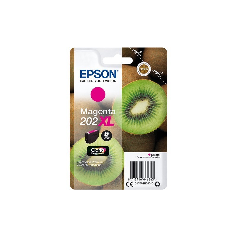 Cartouche Magenta XL Epson pour Expression Premium XP6000- XP6005 - (n°202XL - Kiwi) 