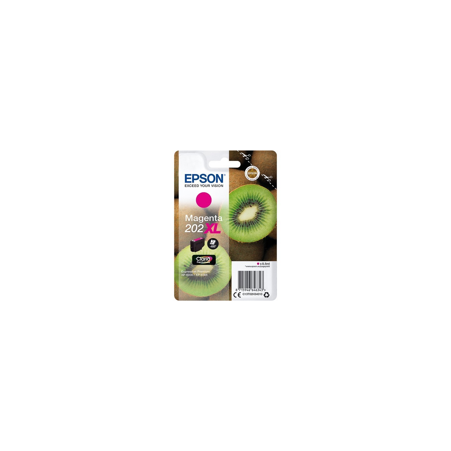 Cartouche Magenta XL Epson pour Expression Premium XP6000- XP6005 - (n°202XL - Kiwi) 