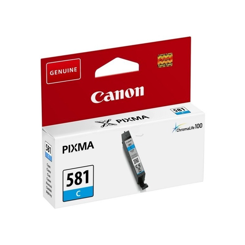 Cartouche d'encre Cyan Canon CLI-581C pour Gamme PIXMA TS8150 ...