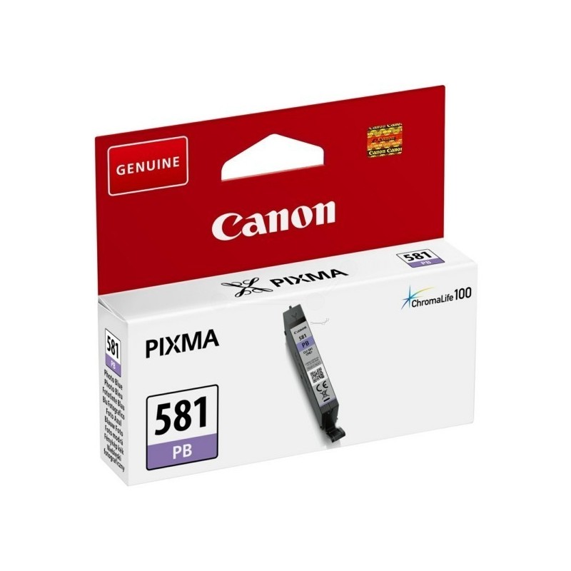 Cartouche d'encre photo Bleu Canon CLI-581PB pour Gamme PIXMA TS8150 ...