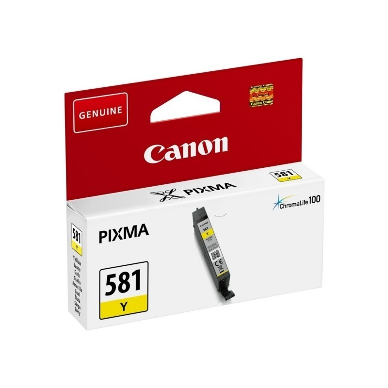 Cartouche d'encre jaune Canon CLI-581Y pour Gamme PIXMA TS8150 ...