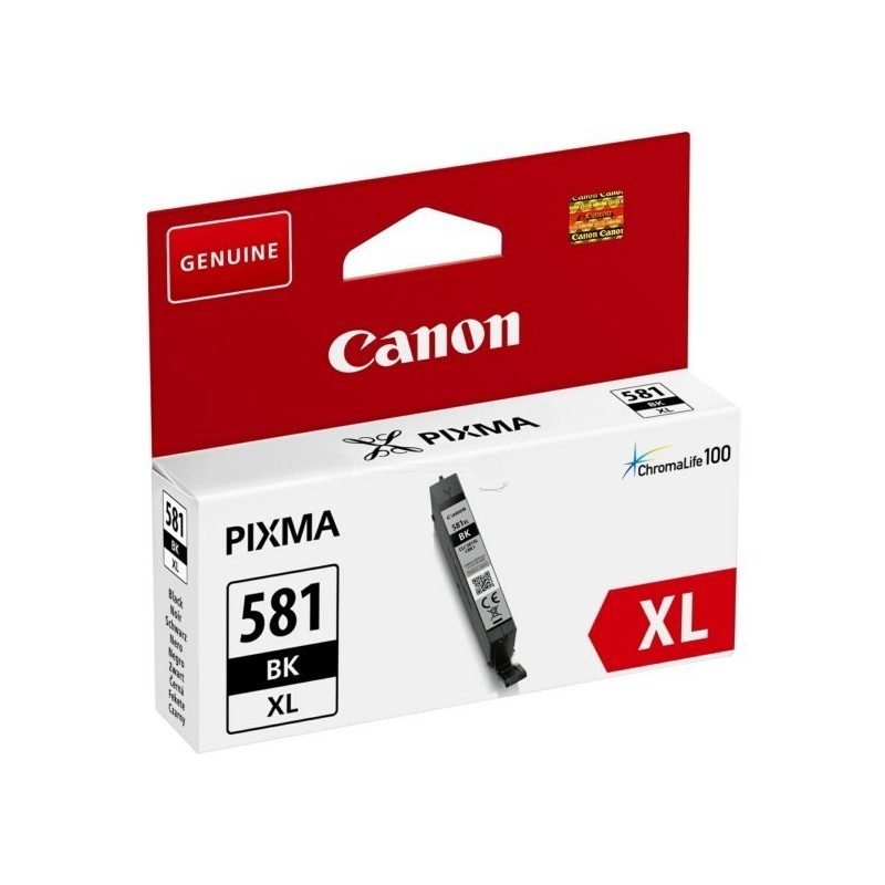 Cartouche d'encre noir Haute capacité Canon CLI-581BK XL pour Gamme PIXMA TS8150 ...