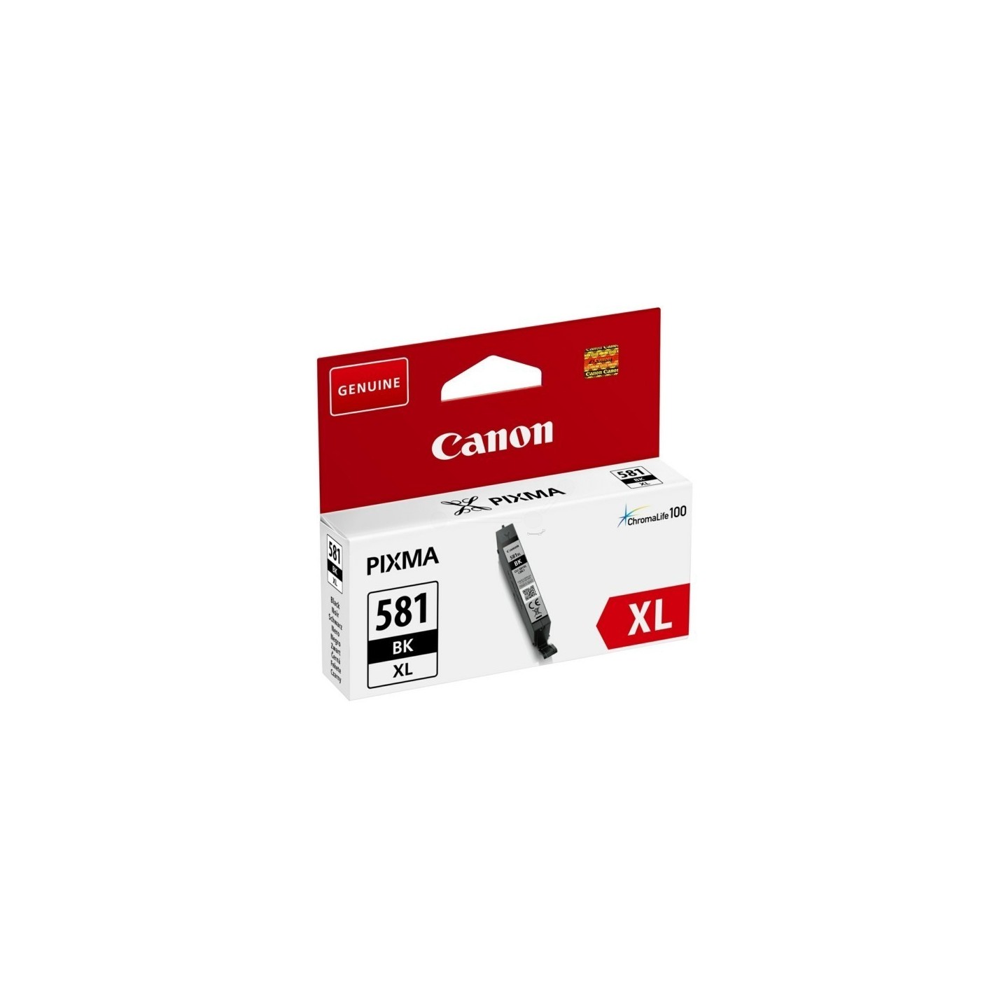 Cartouche d'encre noir Haute capacité Canon CLI-581BK XL pour Gamme PIXMA TS8150 ...