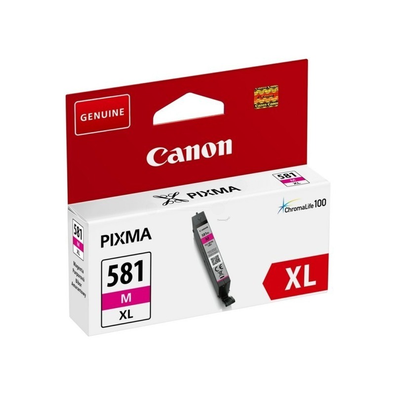 Cartouche d'encre magenta Haute capacité Canon CLI-581M XL pour Gamme PIXMA TS8150 ...