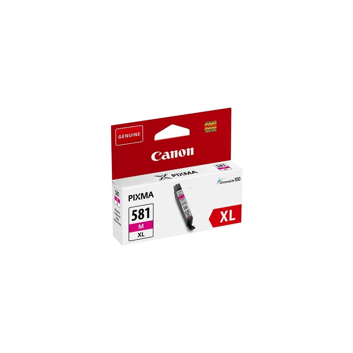 Cartouche d'encre magenta Haute capacité Canon CLI-581M XL pour Gamme PIXMA TS8150 ...