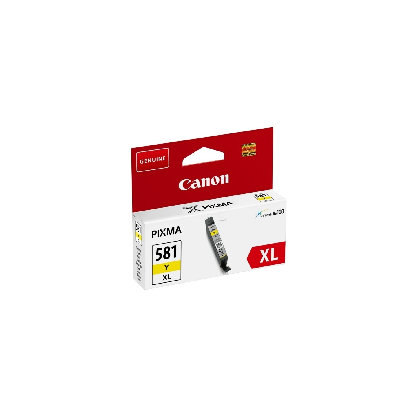 Cartouche d'encre jaune Haute capacité Canon CLI-581Y XL pour Gamme PIXMA TS8150 ...