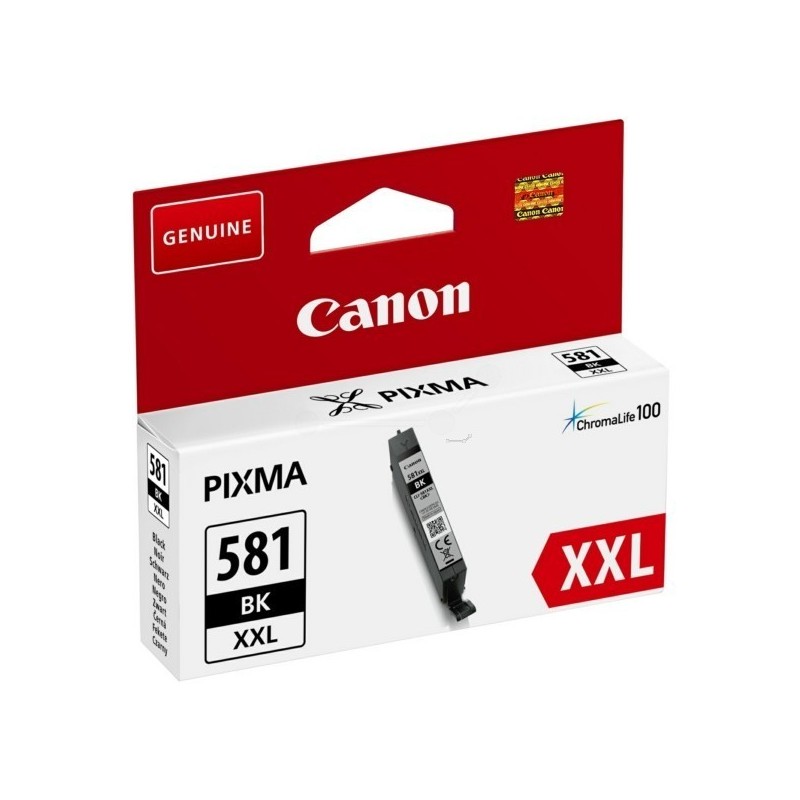 Cartouche d'encre noir très haute capacité Canon CLI-581BK XXL pour Gamme PIXMA TS8150 ...