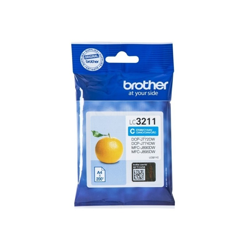 Cartouche Jet d'encre Cyan BROTHER pour multi-fonction DCP-J772DW...