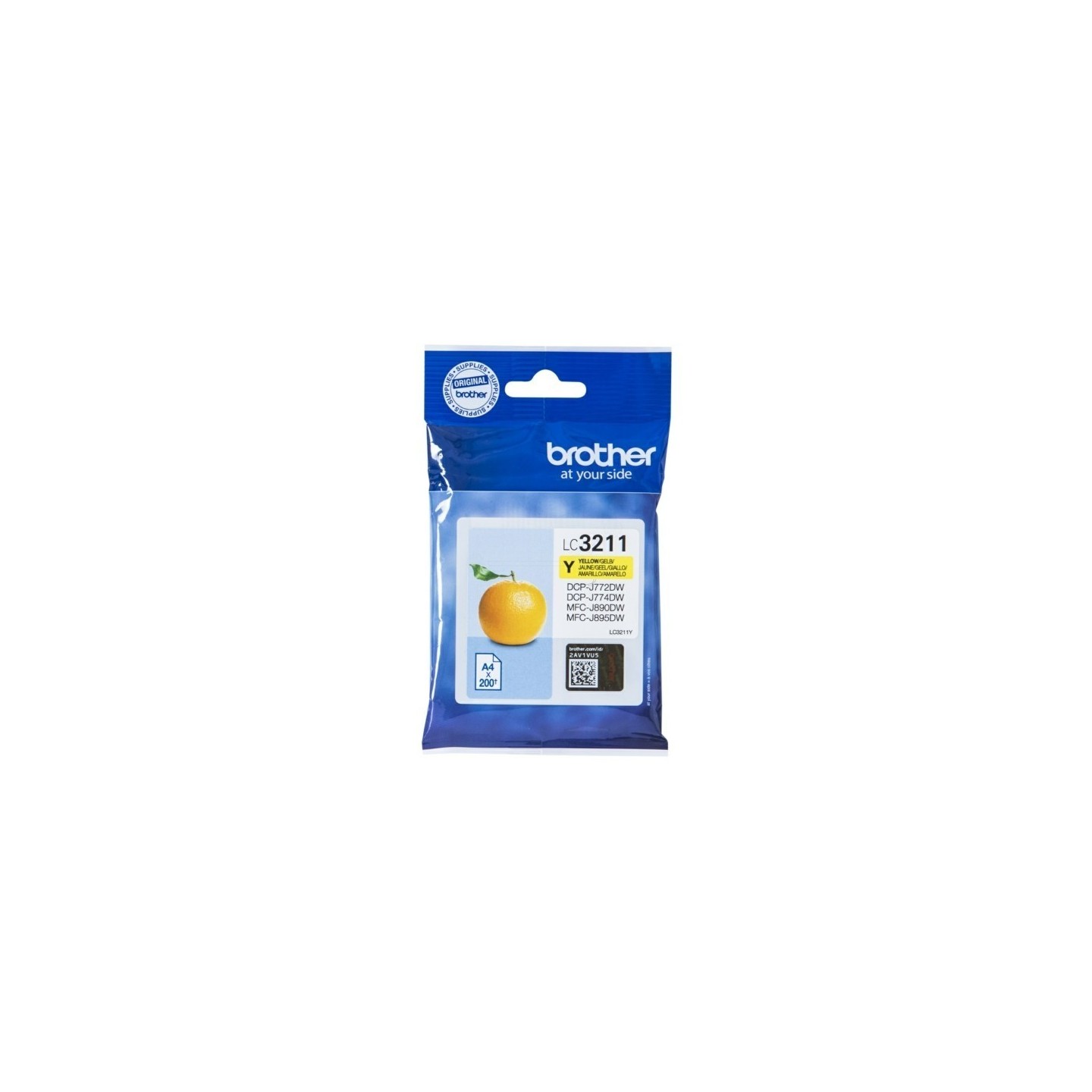 Cartouche Jet d'encre Jaune BROTHER pour multi-fonction DCP-J772DW...