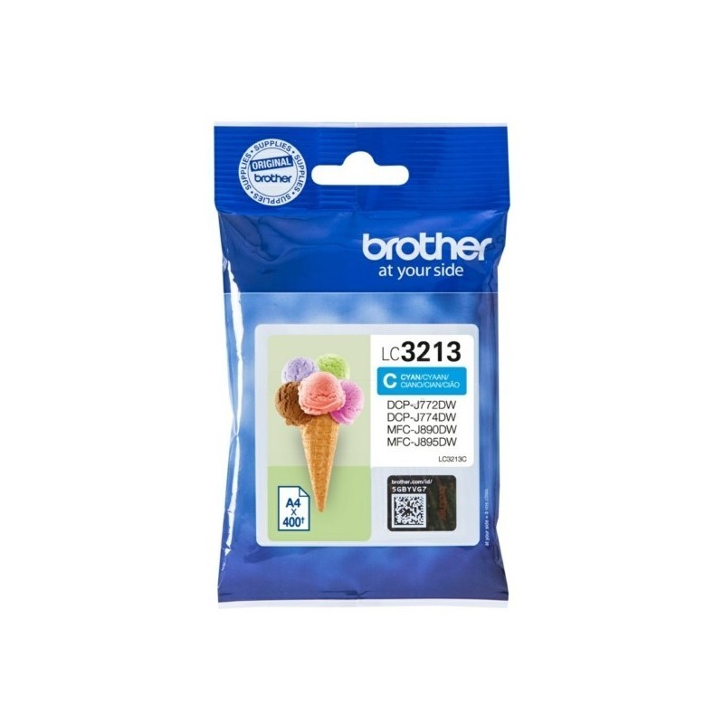 Cartouche Jet d'encre haute capacité Cyan BROTHER pour multi-fonction DCP-J772DW...