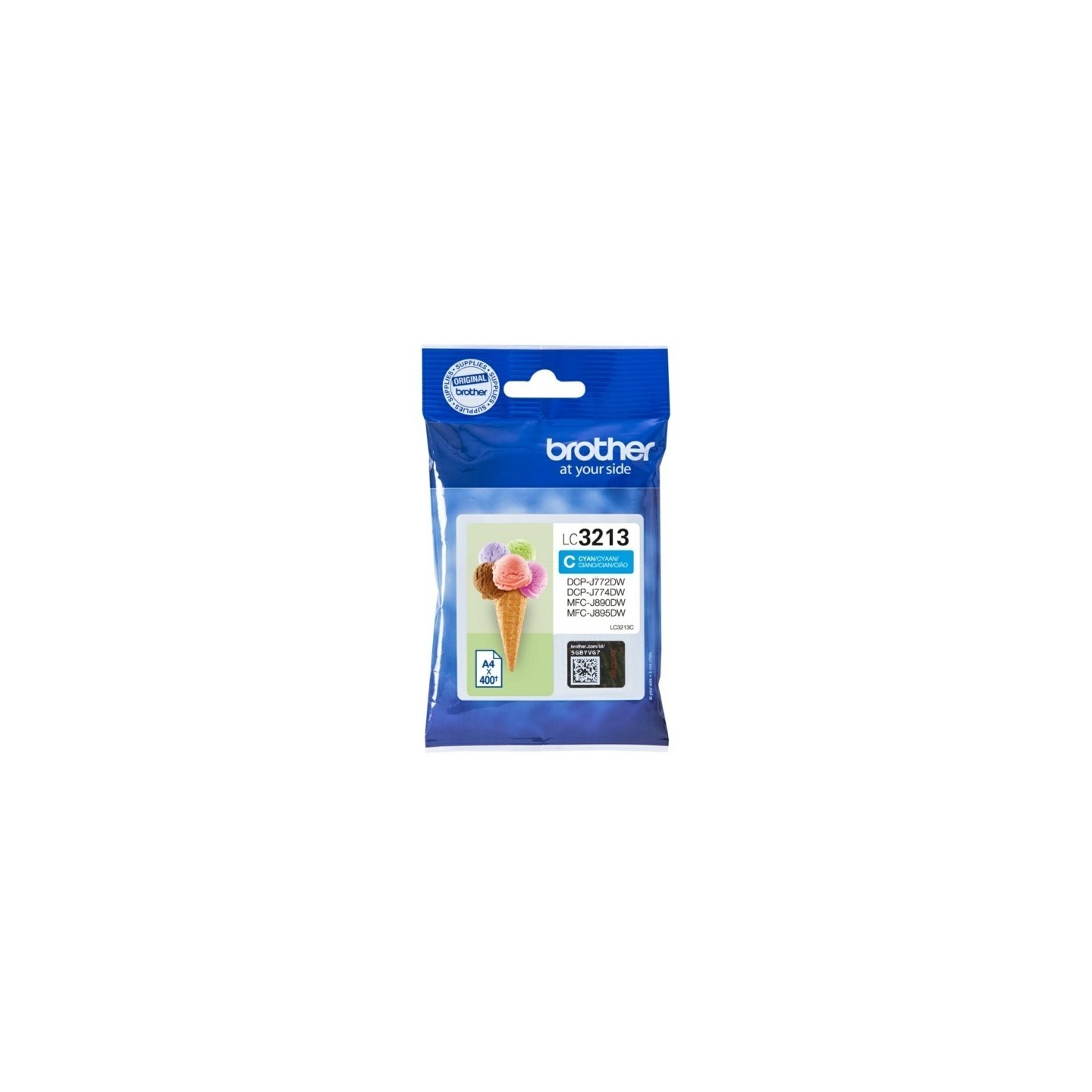 Cartouche Jet d'encre haute capacité Cyan BROTHER pour multi-fonction DCP-J772DW...