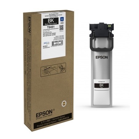 Cartouche Noir XL Epson pour WorkForce pro WF-C5XXX (T9451)
