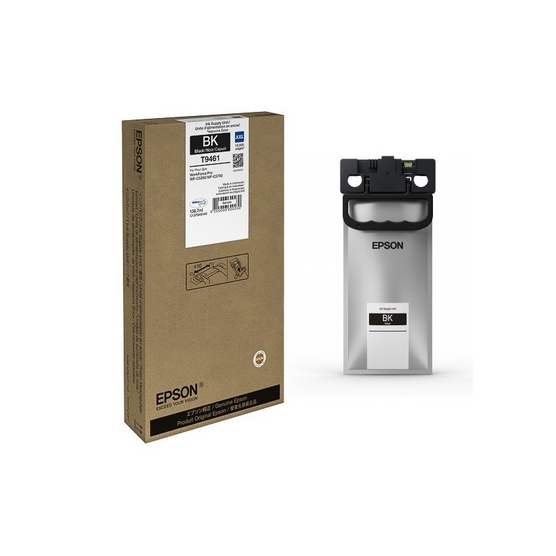 Cartouche Noir XXL Epson pour WorkForce pro WF-C5X90 (T9461)