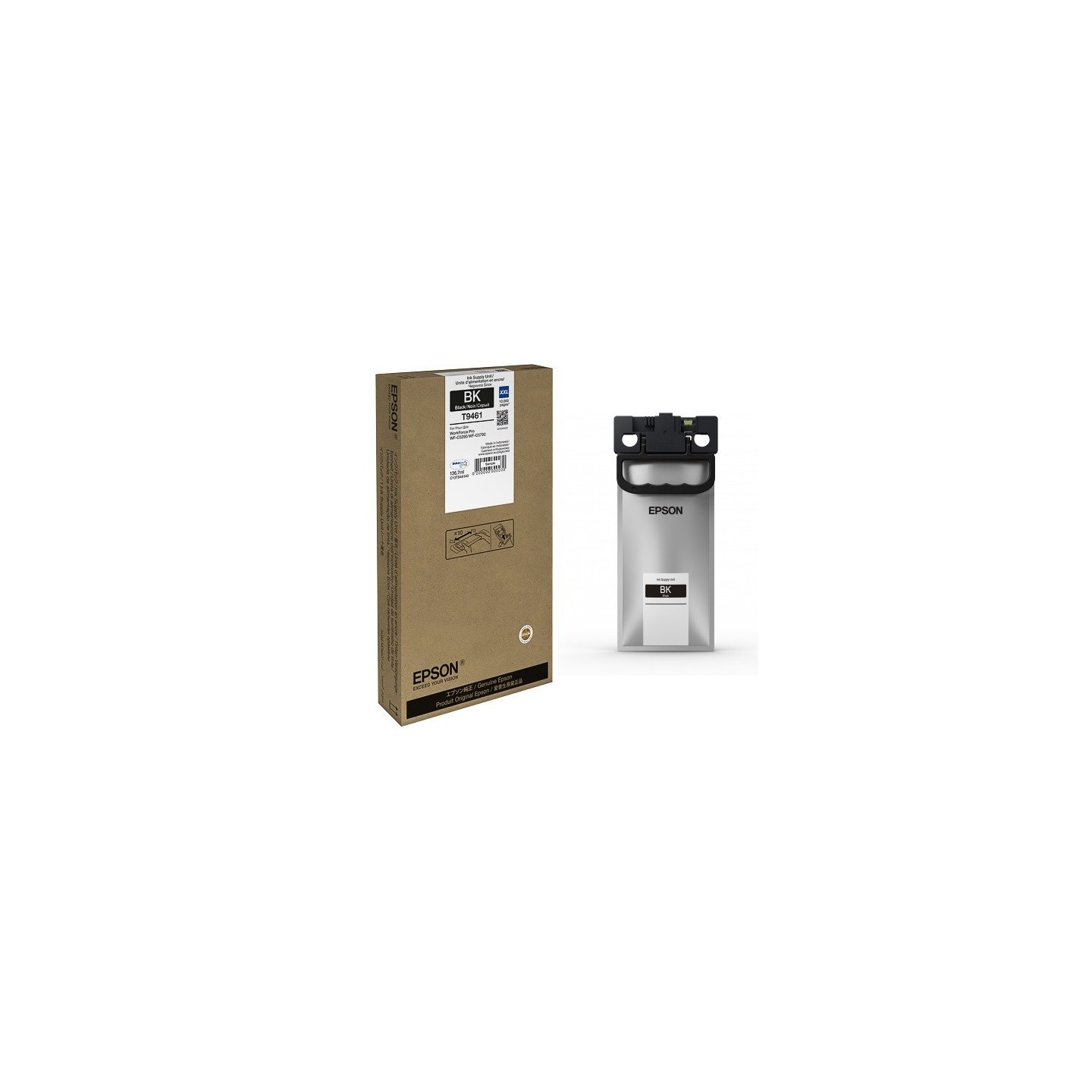 Cartouche Noir XXL Epson pour WorkForce pro WF-C5X90 (T9461)
