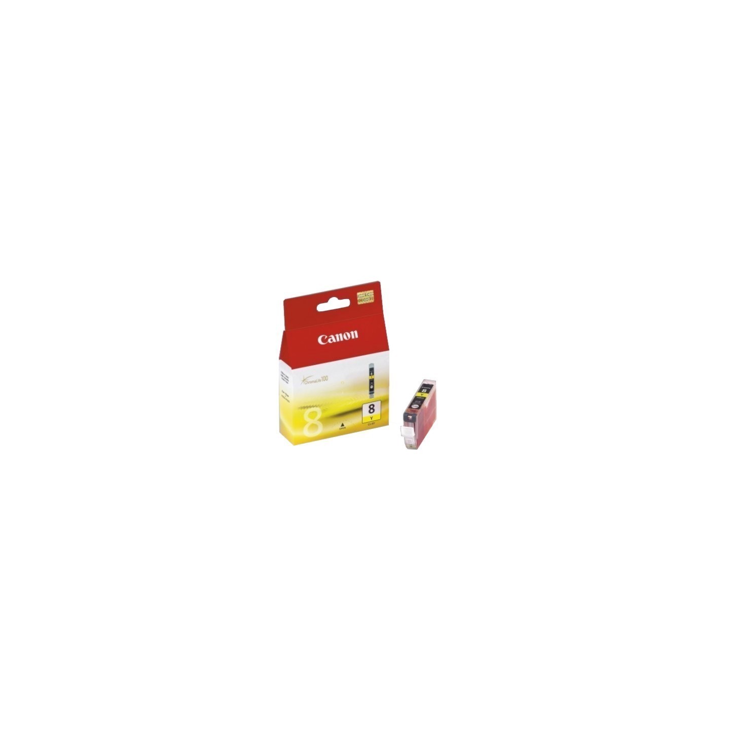 Cartouche d'encre Canon CLI-8Y Jaune, Toner Express : achat en ligne de Cartouche d'encre Canon CLI-8Y Jaune pour imprimante
