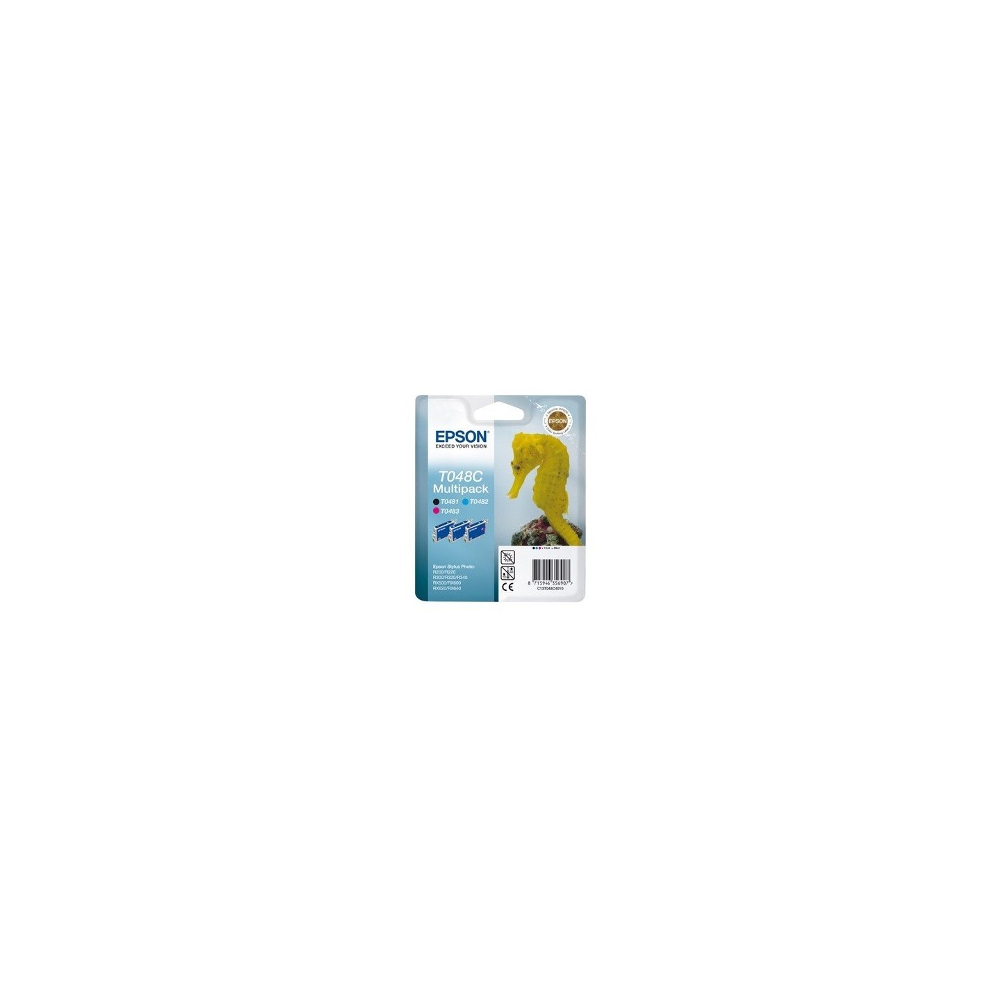 C13T048C40 Multipack cartouche Epson Noir/Cyan/Magenta T048C, Toner Express : achat en ligne 