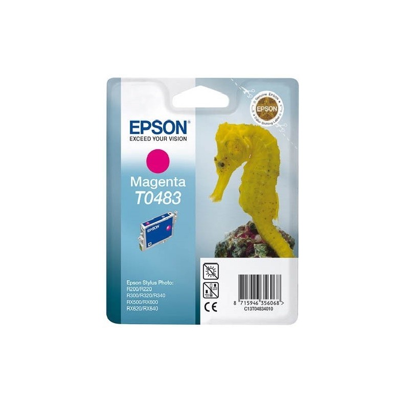 Cartouche d'encre Epson T0483 Magenta, Toner Express : achat en ligne de Cartouche d'encre Epson T0483 Magenta pour imprimante