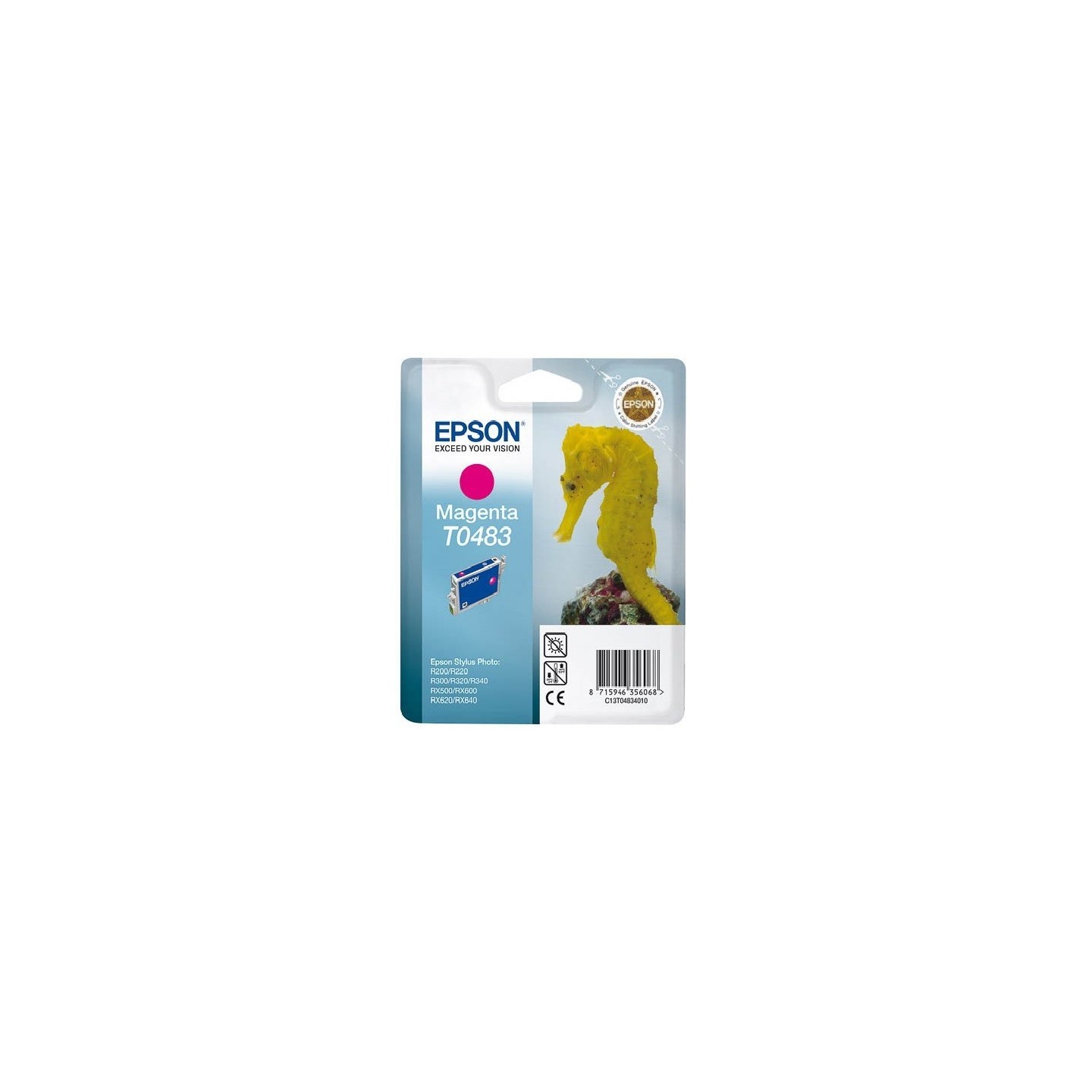 Cartouche d'encre Epson T0483 Magenta, Toner Express : achat en ligne de Cartouche d'encre Epson T0483 Magenta pour imprimante