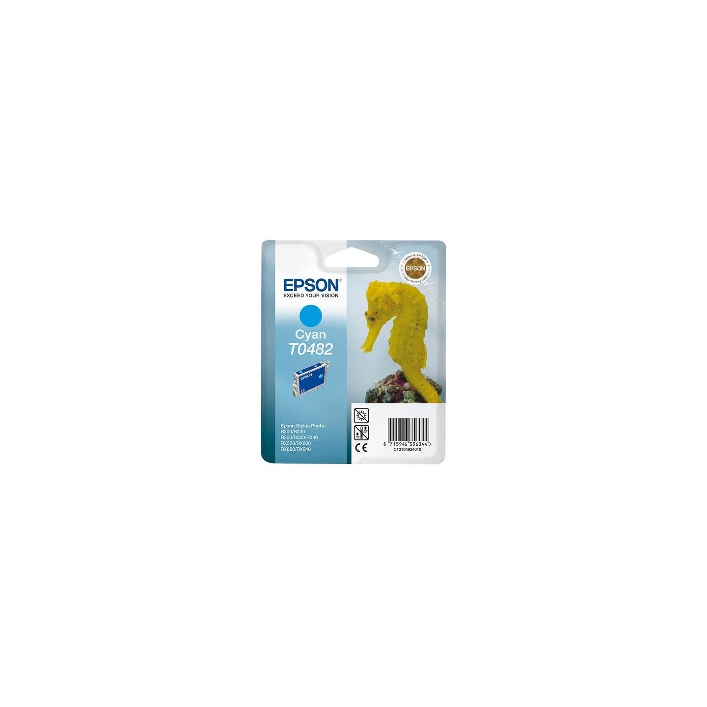 Cartouche d'encre Epson T0482 Cyan, Toner Express : achat en ligne de Cartouche d'encre Epson T0482 Cyan pour imprimante