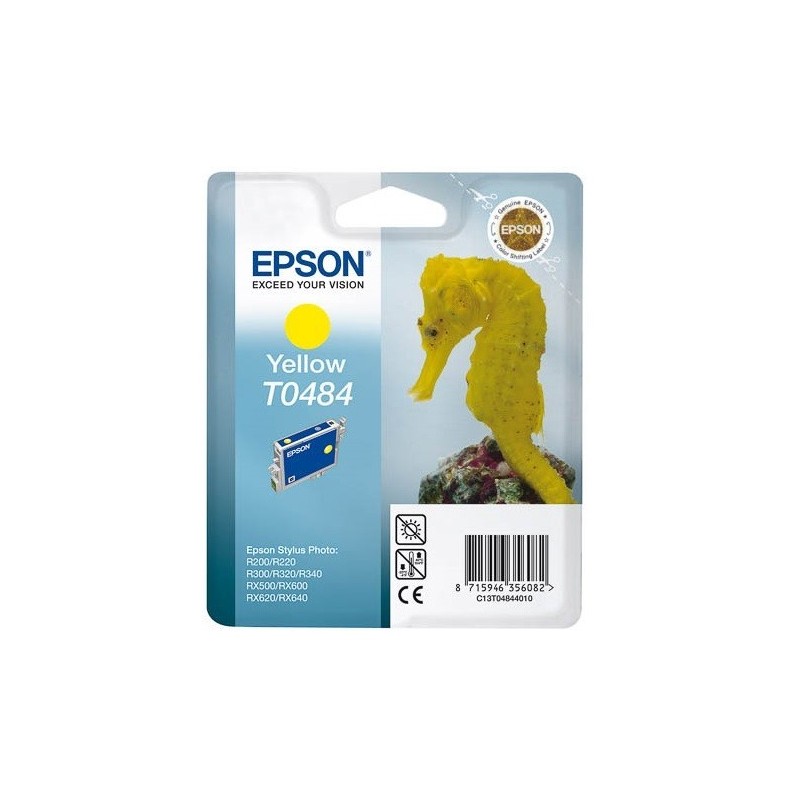 Cartouche d'encre Epson T0484 Jaune, Toner Express : achat en ligne de Cartouche d'encre Epson T0484 Jaune pour imprimante