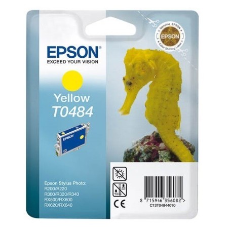 Cartouche d'encre Epson T0484 Jaune, Toner Express : achat en ligne de Cartouche d'encre Epson T0484 Jaune pour imprimante