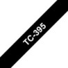 TC395 Ruban thermique en cassette 9mm Brother TC-395 Blanc sur Noir, Toner Express : achat en ligne 