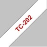 TC202 Ruban thermique en cassette 12mm Brother TC-202 Rouge sur Blanc, Toner Express : achat en ligne 
