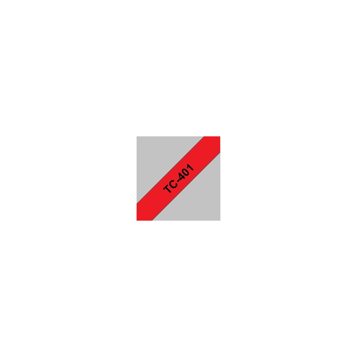 TC401 Ruban thermique en cassette 12mm Brother TC-401 Noir sur Rouge, Toner Express : achat en ligne 