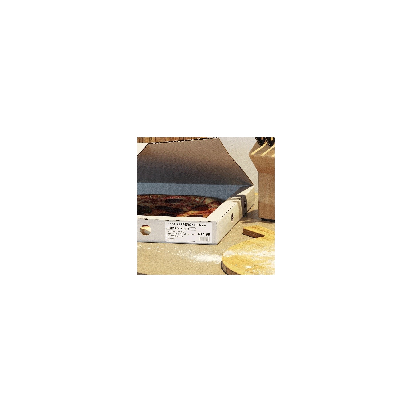 DK11208 Rouleau d'étiquettes DK-11208 Brother original – Noir sur blanc, 38 x 90 mm pour QL500..., Toner Express 