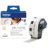 DK11218 Rouleau d'étiquettes DK-11218 Brother original – Noir sur blanc, 24 mm de diamètre pour QL500..., Toner Express