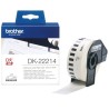 DK22214 Rouleau de papier continu DK-22214 Brother original – Noir sur blanc, 12 mm de large pour QL500..., Toner Express